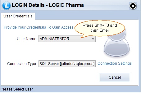 log in details pharma